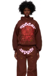 Sp5der Web Hoodie Brown 5 | dripheat.com
