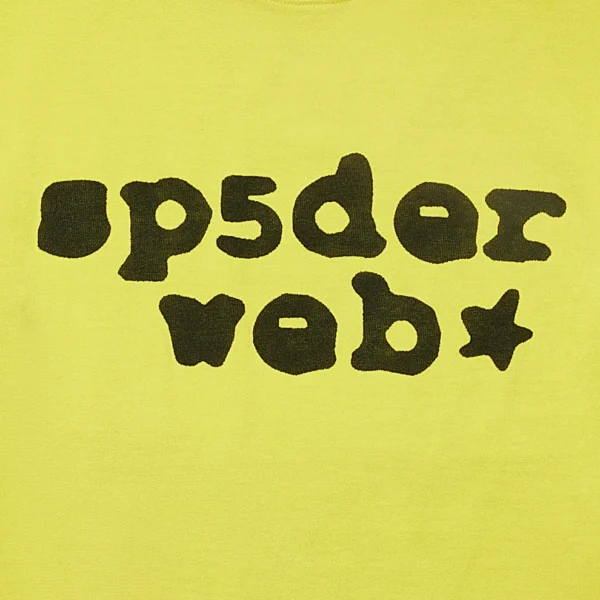 Sp5der Web Tee Yellow/Black 2 | dripheat.com