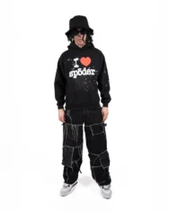 Sp5der Souvenir Hoodie Black - Image 4