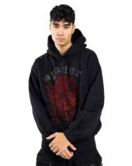 Sp5der Rhinestone OG Web V2 Hoodie - Image 4