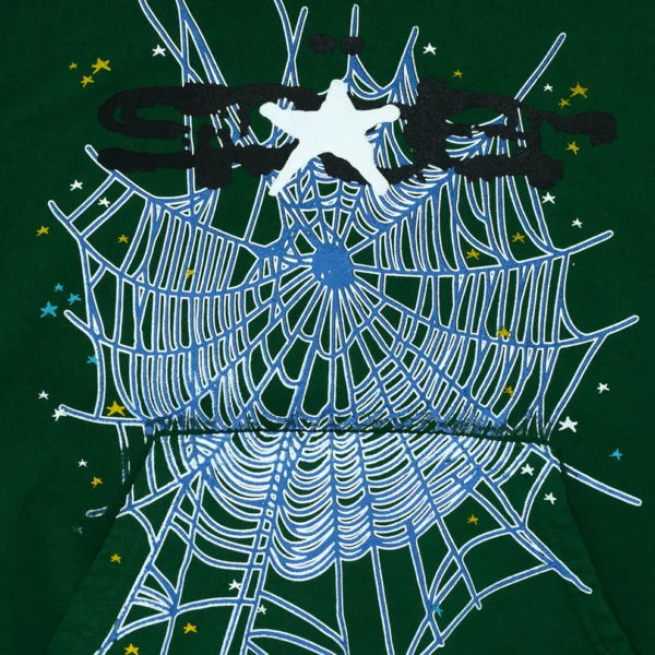 Web Hoodie Hunter Green 2 | dripheat.com
