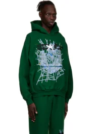Web Hoodie Hunter Green 4 | dripheat.com