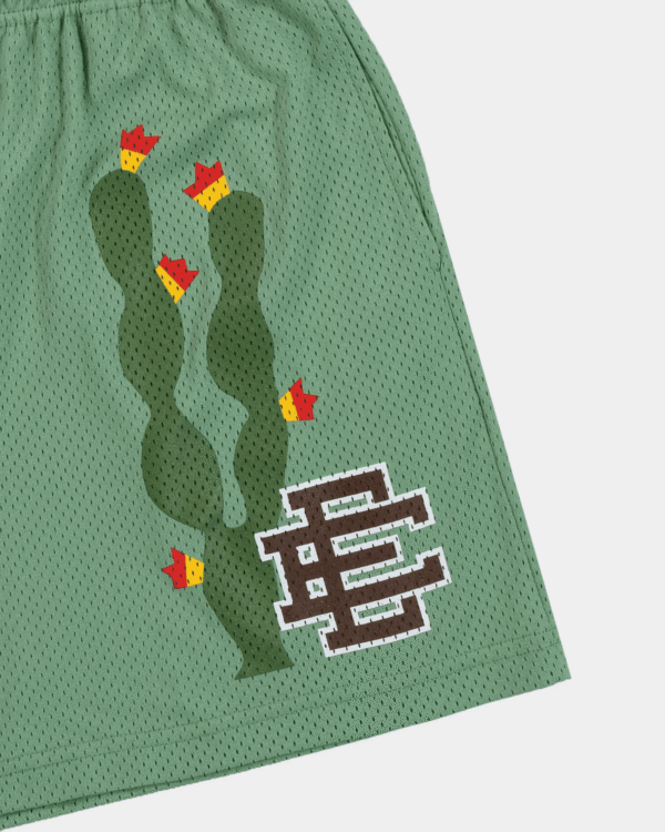 Eric Emanuel Cactus Shorts Green - Image 2