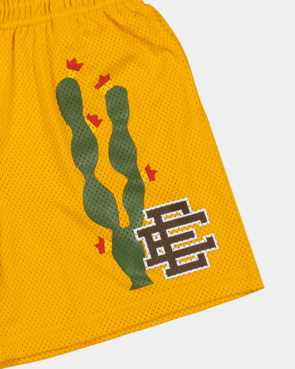 Eric Emanuel Cactus Shorts Yellow - Image 2