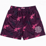 Eric Emanuel x BAPE Miami Basic Short Purple/Pink/Black