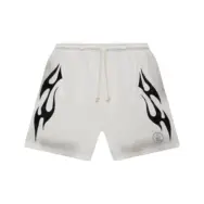 Hellstar Flame Shorts White