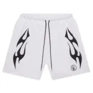 Hellstar Flame Shorts White - Image 4