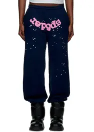 Sp5der Atlanta Sweatpants Navy - Image 4