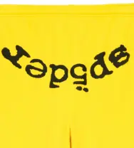 Sp5der Legacy Sweatpants Yellow - Image 3