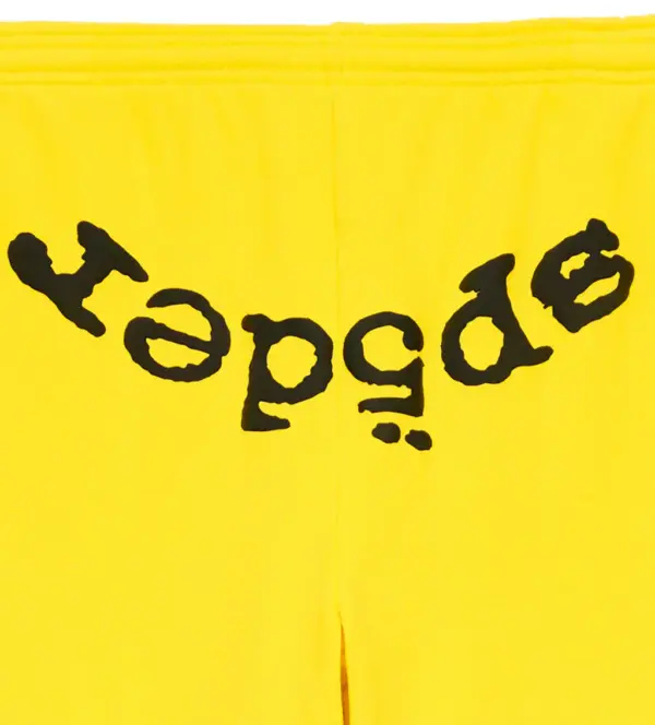 Sp5der Legacy Sweatpants Yellow - Image 3