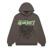 Sp5der Punk V2 Hoodie Slate Grey