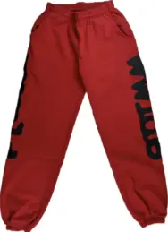 Sp5der Beluga Sweatpants Red - Image 2