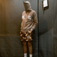 Eric Emanuel x BAPE Miami Basic Short Brown/Yellow - Image 2