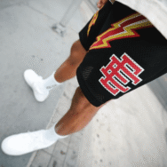 Eric Emanuel EE Basic Lightning Bolt Short Black/Yellow/Red - Image 2