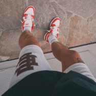 Eric Emanuel EE Basic Short White/Grey/Maroon - Image 2