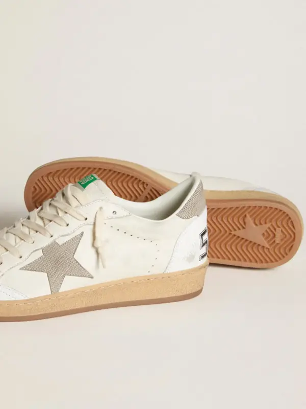 Ball Star in nappa leather with gray nubuck star and heel tab - Image 3