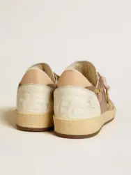 Ball Star in brown suede with leather star and heel tab - Image 4