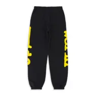 Sp5der Beluga Sweatpants Onyx/Yellow - Image 2