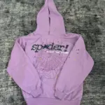 Sp5der Acai Hoodie Purple – stylish streetwear unisex hoodie in purple color
