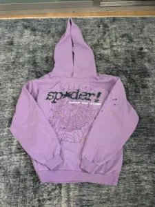Sp5der Acai Hoodie Purple – stylish streetwear unisex hoodie in purple color