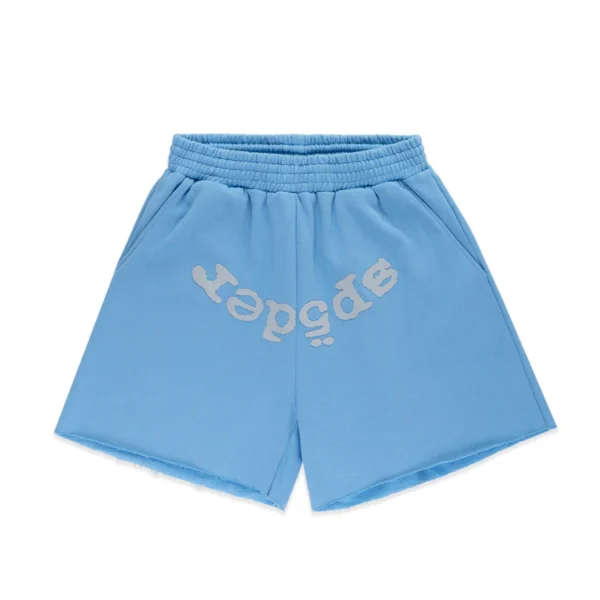 Sp5der OG Web V2 Sweat Short Dusty Blue