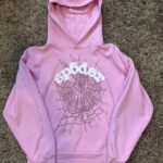 Sp5der OG Web Hoodie Pink – stylish streetwear unisex hoodie in pink color
