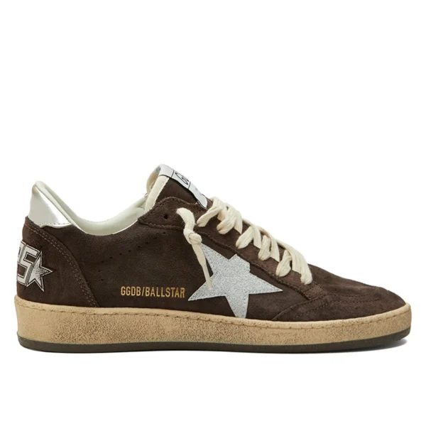 Golden Goose Ball Star Brown Leather Sneakers