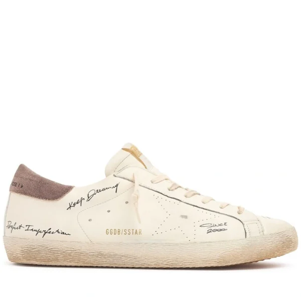 Golden Goose Super-Star White/Cinder Leather Sneakers
