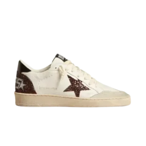 Ball Star in nappa with glitter star and black nappa heel tab