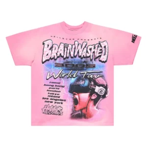 Hellstar Brainwashed World Tour T-Shirt Pink
