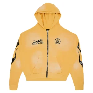 Hellstar Sports Zip-Up Sweatshirt Yellow
