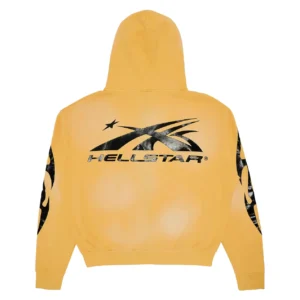 Hellstar Sports Zip-Up Sweatshirt Yellow