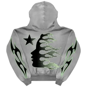 Hellstar Sport Logo Hoodie Faded Grey