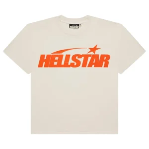 Hellstar Classic T-shirt (Regular Print) White/Orange