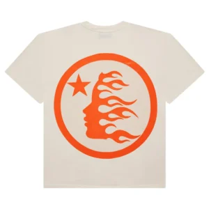 Hellstar Classic T-shirt (Regular Print) White/Orange