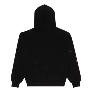 Sp5der Angel Number Hoodie Black