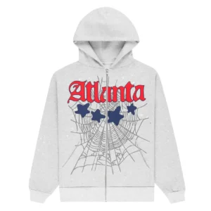 Sp5der Atlanta Full Zip Hoodie Heather Grey