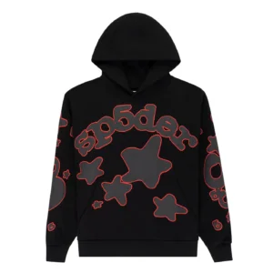 Sp5der Beluga Outline Hoodie Black