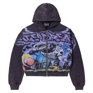 Vale Forever Raven Zip-Up Hoodie - Black/Multi