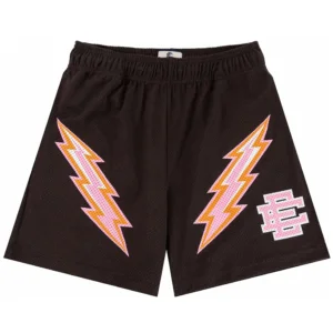 Eric Emanuel EE Short Dark Brown/Pink Bolt
