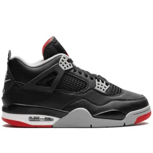 Air Jordan 4 Retro “Bred Reimagined” - Black Cement Grey Varsity Red