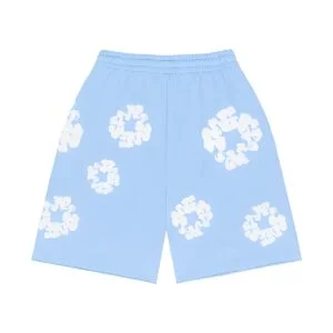 Denim Tears Cotton Wreath Sweat Shorts Powder Blue