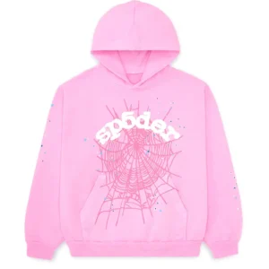 Sp5der OG Web Hoodie Pink