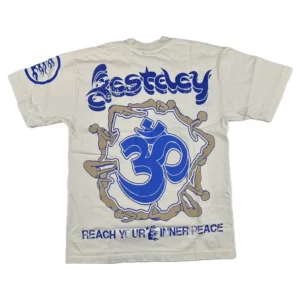Hellstar Studios Yoga Short Sleeve Tee Shirt Cream