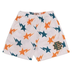 Eric Emanuel x BAPE Miami Basic Short White/Teal/Orange