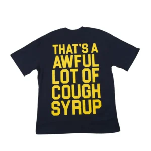 Cough Syrup Tee Navy Yellow
