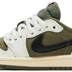 Air Jordan 1 Low OG SP Travis Scott - Medium Olive Reverse Swoosh Edition