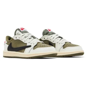 Air Jordan 1 Low OG SP Travis Scott - Medium Olive Reverse Swoosh Edition