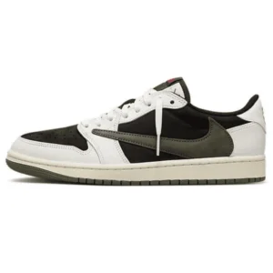 Air Jordan 1 Low OG SP Travis Scott “Olive” - Sail / Black / Medium Olive