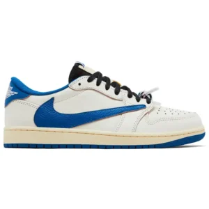 Air Jordan 1 Low OG SP x Travis Scott x fragment design “Sail Military Blue”